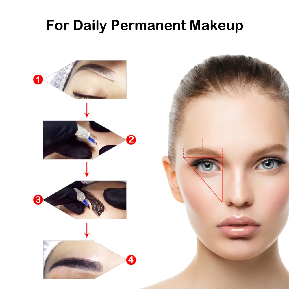 Набор для татуажа Перманентный макияж бровей комплект микроблейдинга 3D практика