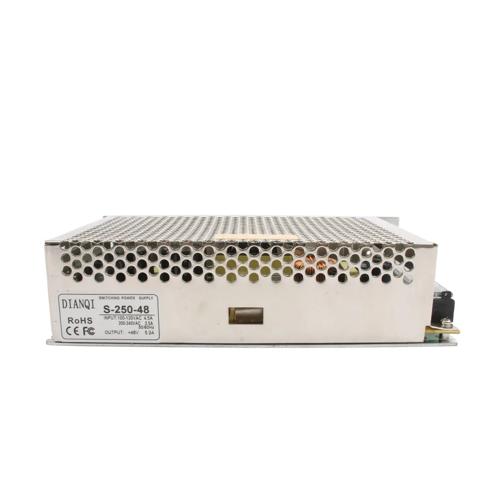 Светодиодный выключатель питания 250 Вт 48 В 5A ac dc преобразователь S 250w в переменный