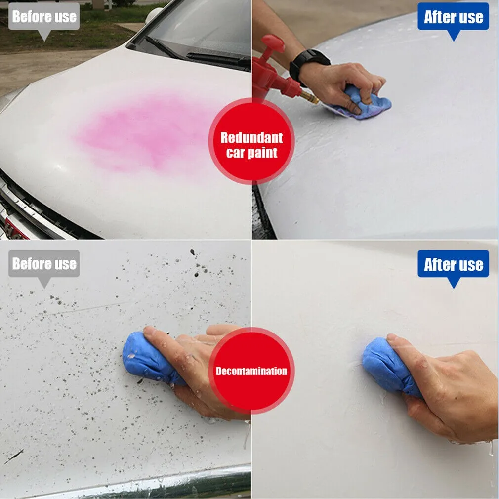 

2pcs Car Truck Magic Clay Bar Auto Cleaning Tool Car Care Sponge Block Household Car Cleaning Mud Wash Brush Tool Washing Mud