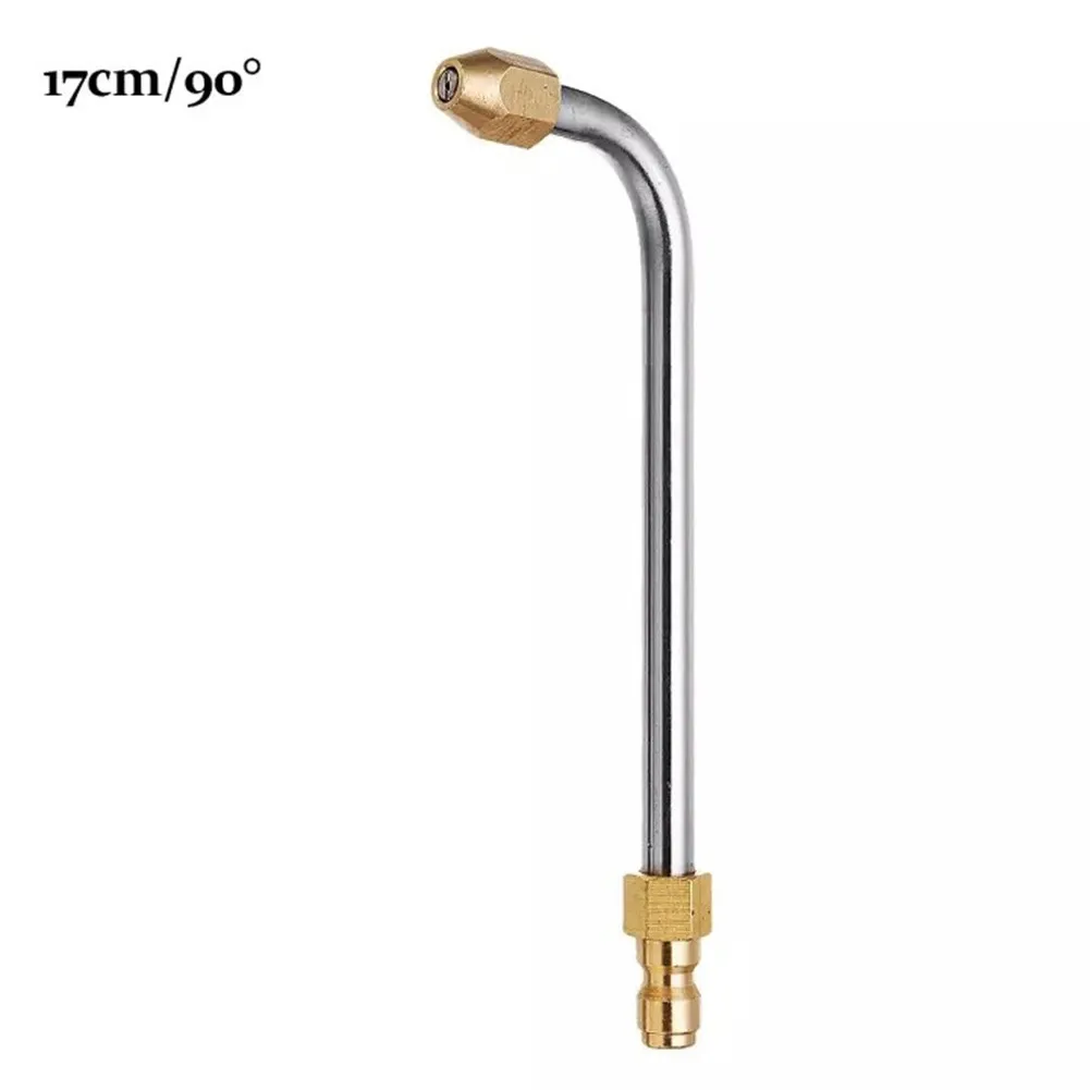 

Easy To Use Auto Cleaning Tool Wash Nozzle Angled Lance Universal Work Efficiency 17cm/35cm 30° /90° 5000 PSI