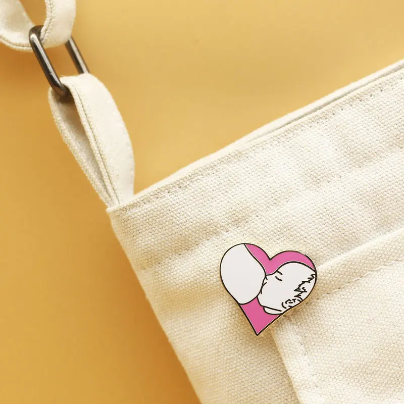 Эмалированные булавки для красивой женщины с грудным молоком металлические