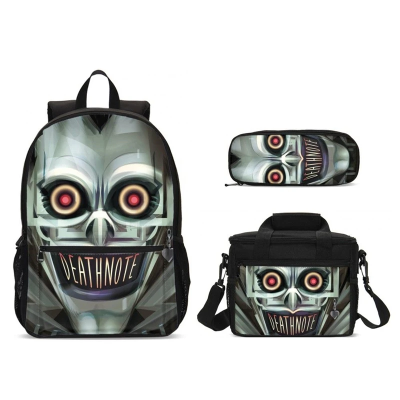 Новые школьные сумки с принтом в виде аниме тетрадь смерти рюкзаки для