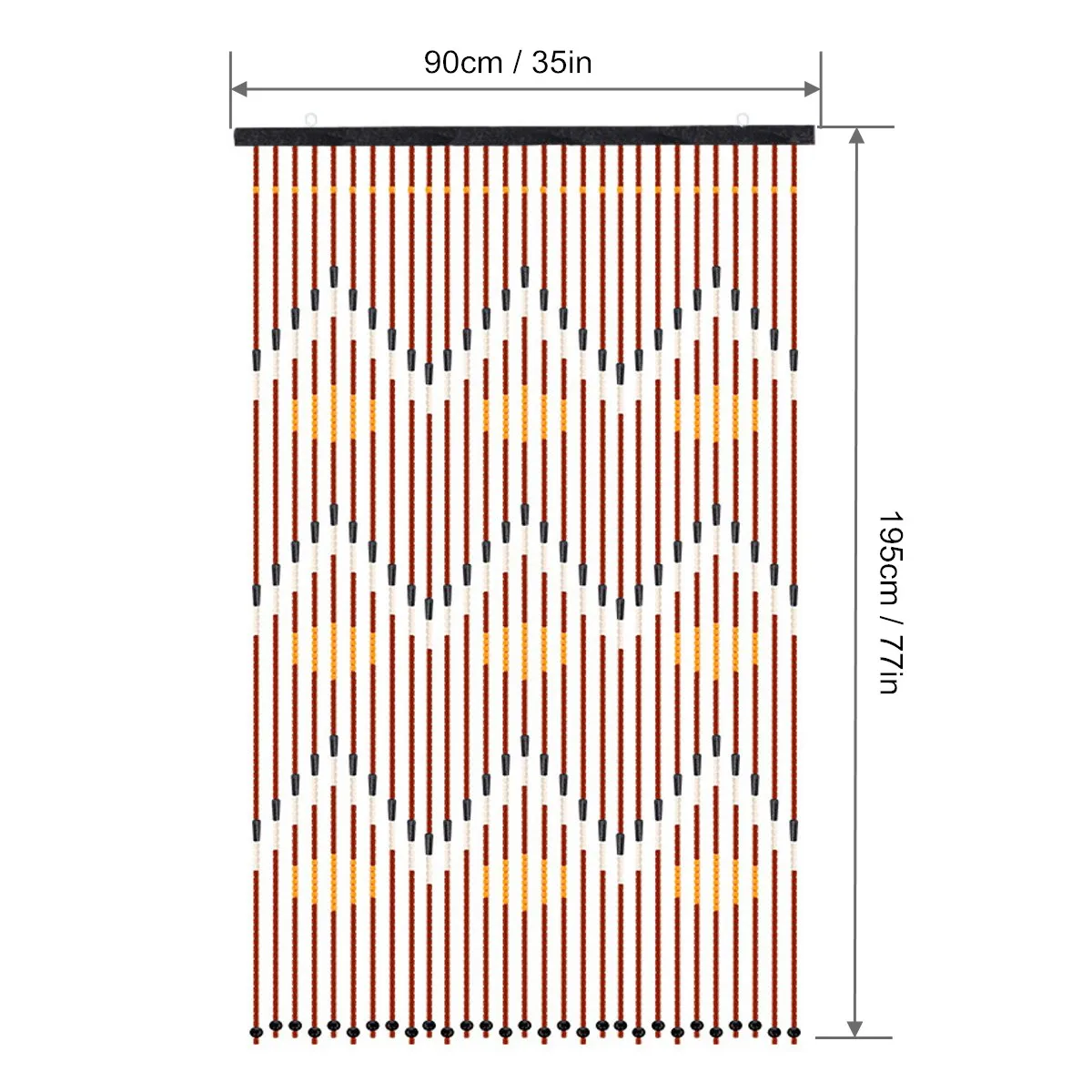 Шторы ручной работы с волнистыми дверями в стиле ретро | Дом и сад