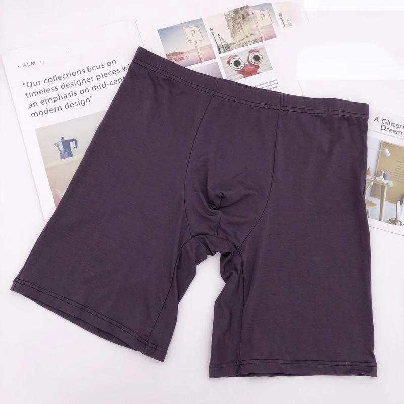 Женские Длинные боксеры нижнее белье для мужчин мужские трусы-боксеры хлопковые