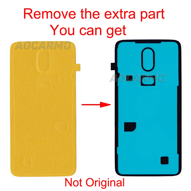 Aocarmo 5 шт./лот для OnePlus 6 1 + задняя крышка батарейного отсека клейкая лента