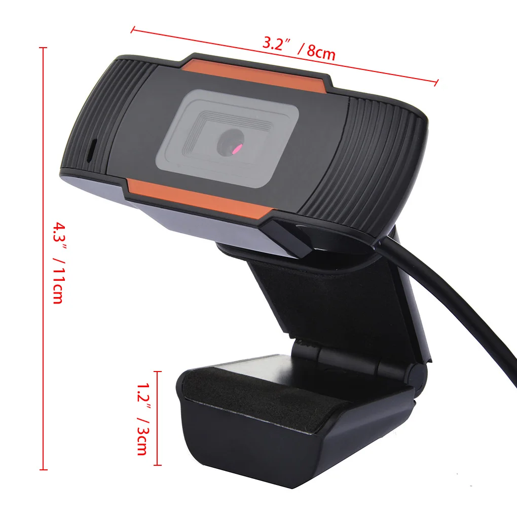 

Auto Focus Webcam USB 2.0 1080P Desktop Computer Laptop Clip-on Webcam for Video Meeting