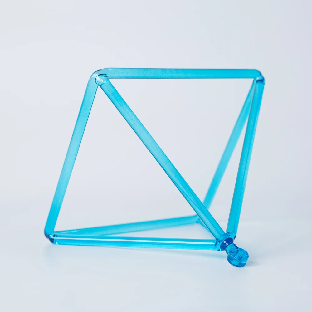 7-дюймовая кристальная Поющая Пирамида синего цвета и исцеляющая Тетраэдр | Спорт