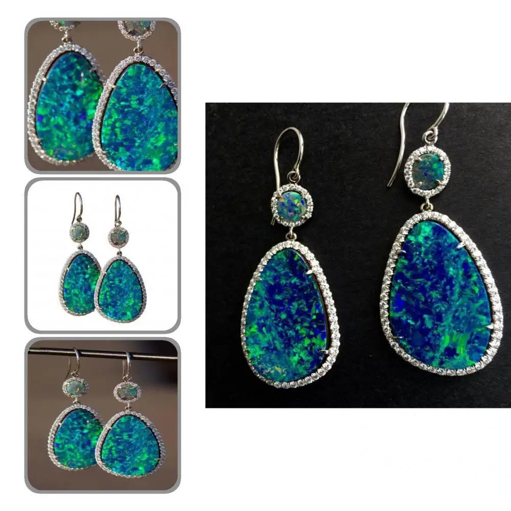 

Chic Women Earrings Piercing Metal Water Drop Pendant Long Women Earrings Dangle Earrings Dangle Earrings 1 Pair