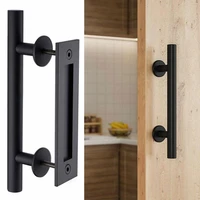 sliding barn door handle heavy duty pull flush wood door handle furniture hardware for cabinet cupboard interior door 35 45mm