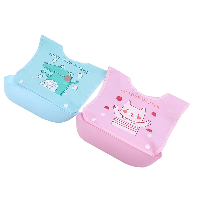 Детские нагрудники для девочек и мальчиков силиконовые с принтом одежда малышей