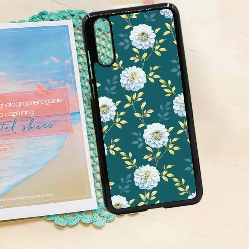 

Flower leaf painting vintage Phone Case PC for iPhone 11 12 pro XS MAX 8 7 6 6S Plus X 5S SE 2020 XR