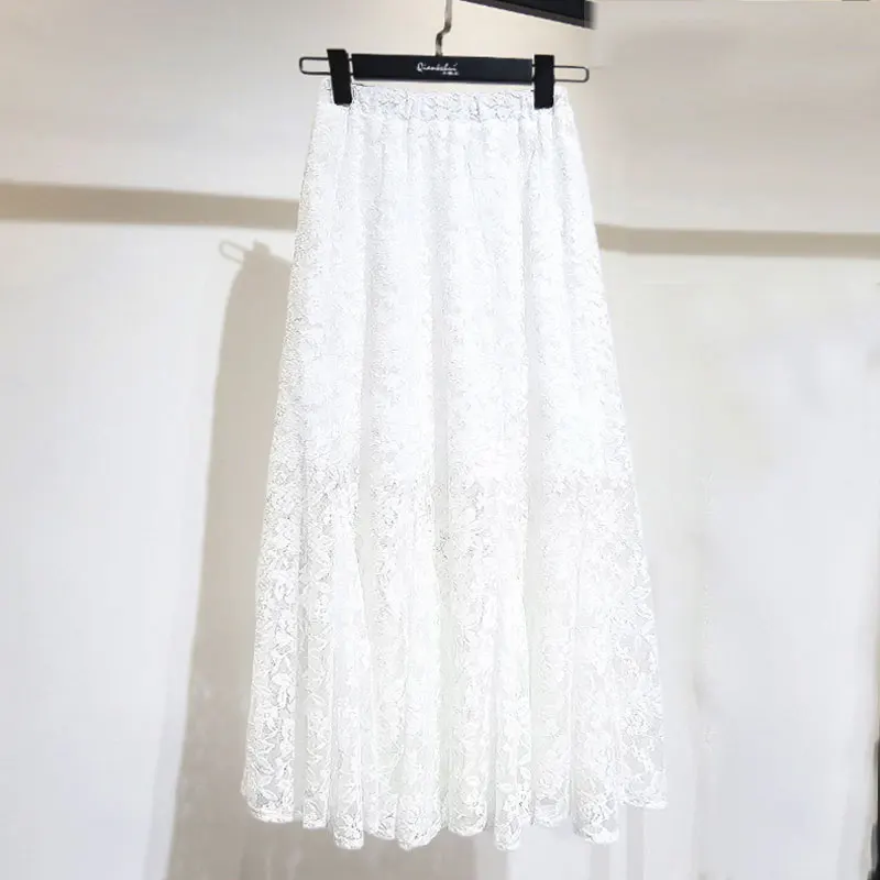 Весенняя элегантная облегающая кружевная Лоскутная сетчатая юбка русалки