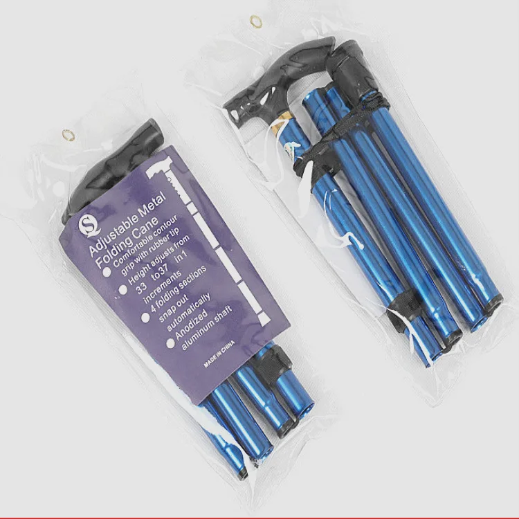 

Old Man Aluminium Alloy Non-Slip Telescopic Folding Cane Adjustable Ultra-Short Alpenstock Cane Super Lightweight Walking Stick