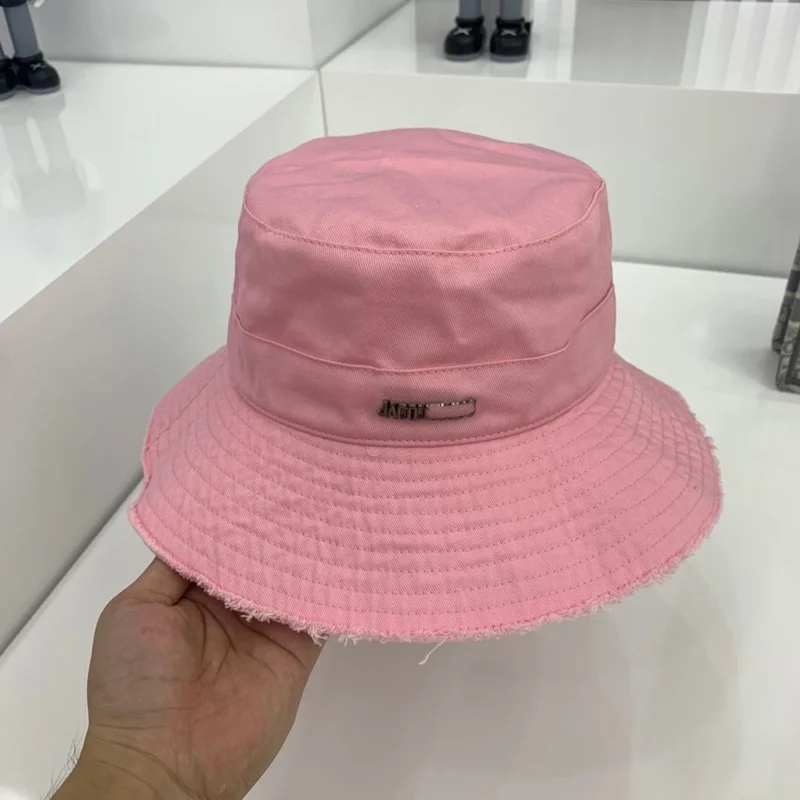 

The New JACQUE Korean Same Paragraph Pink Fisherman Hat Ladies Hat All-match Sunscreen Female Beach Hat
