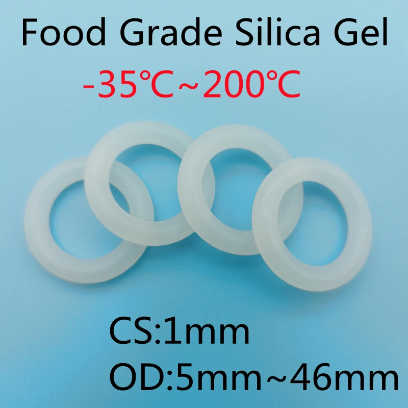 Уплотнительное кольцо VMQ 20 шт. уплотнительная прокладка толщина 1 мм внешний