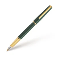 jinhao green metal fountain pen fbent nib gun gold clip excellent business office gift ink pen