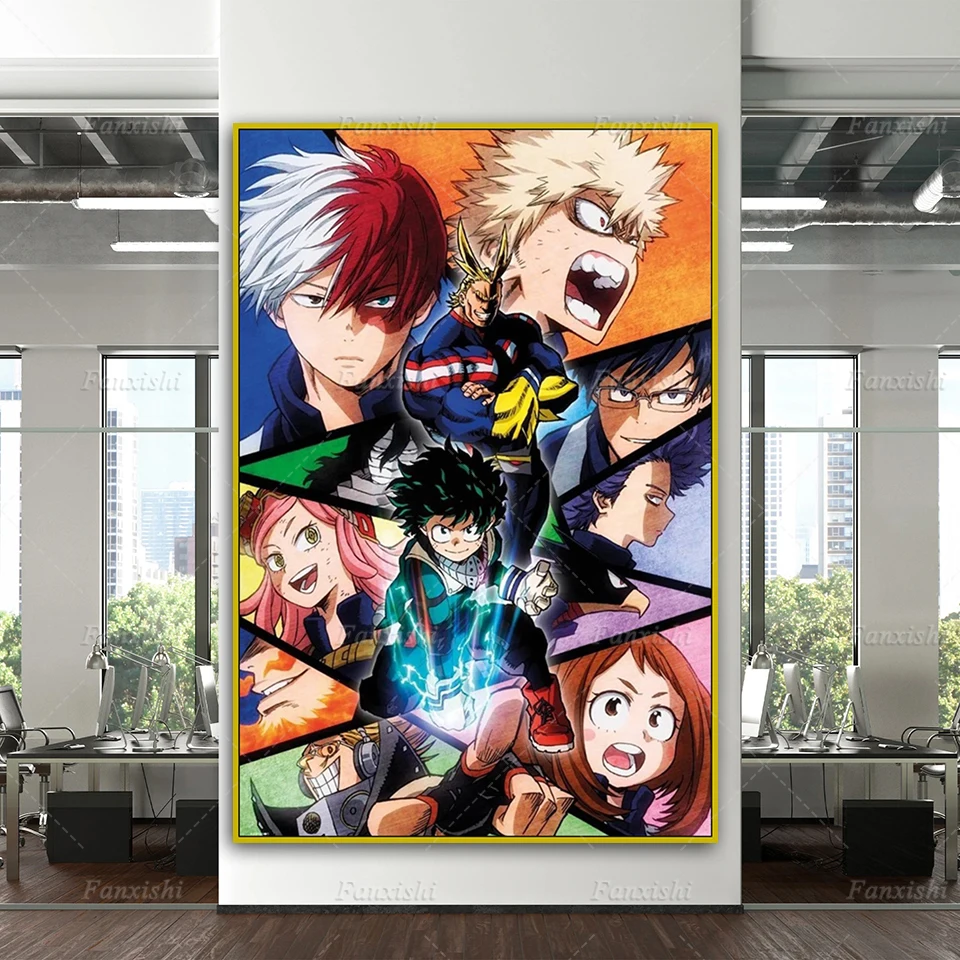 

Japanese Classic Anime My Hero Academia Canvas Poster And Prints Wall Art Picture Home Decor Pictures Modern Living Room Cuadros