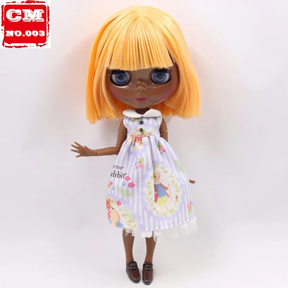 

Кукла Blyth ICY DBS с загорелой и черной кожей, масляные волосы для суставов, 1/6, шарнирная, специальная цена, игрушка в подарок