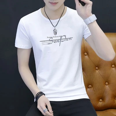 

Men's casual short-sleeved t-shirt wild clothes tide 14743