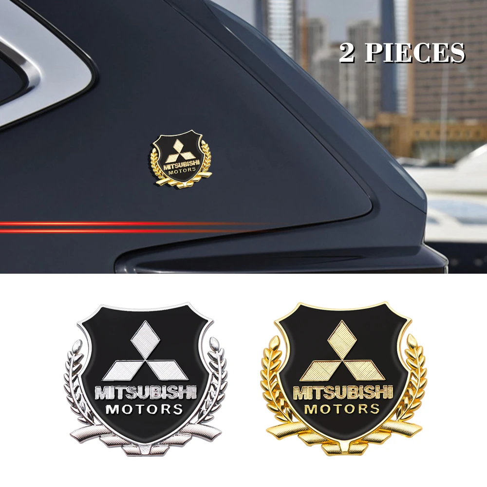 2 шт. 3D Автомобильные металлические боковые наклейки на окна эмблема значок