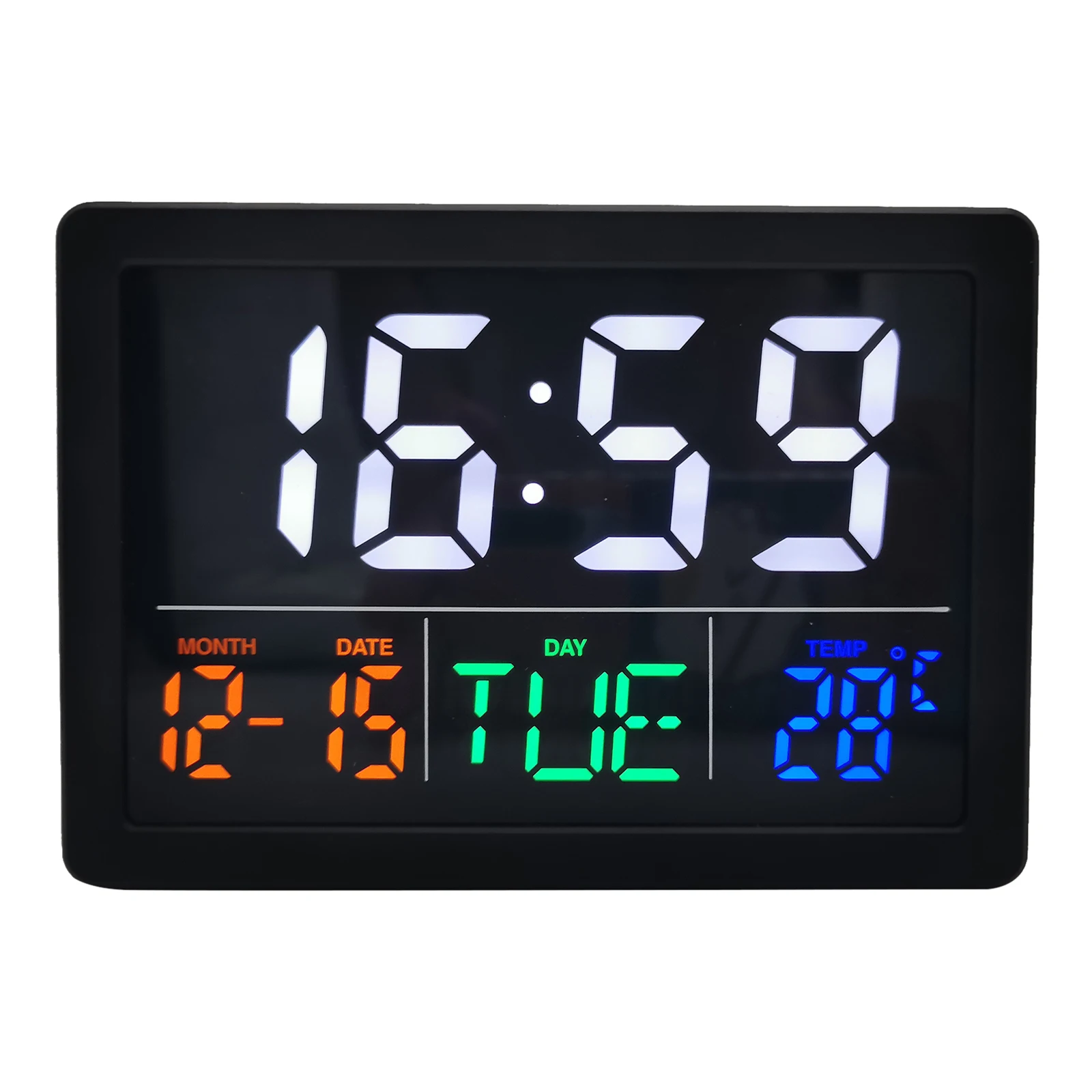 Electric Desk Digital Alarm Clock 6 Brightness Bedside Study Decors Stylish Design Simple Operation | Дом и сад