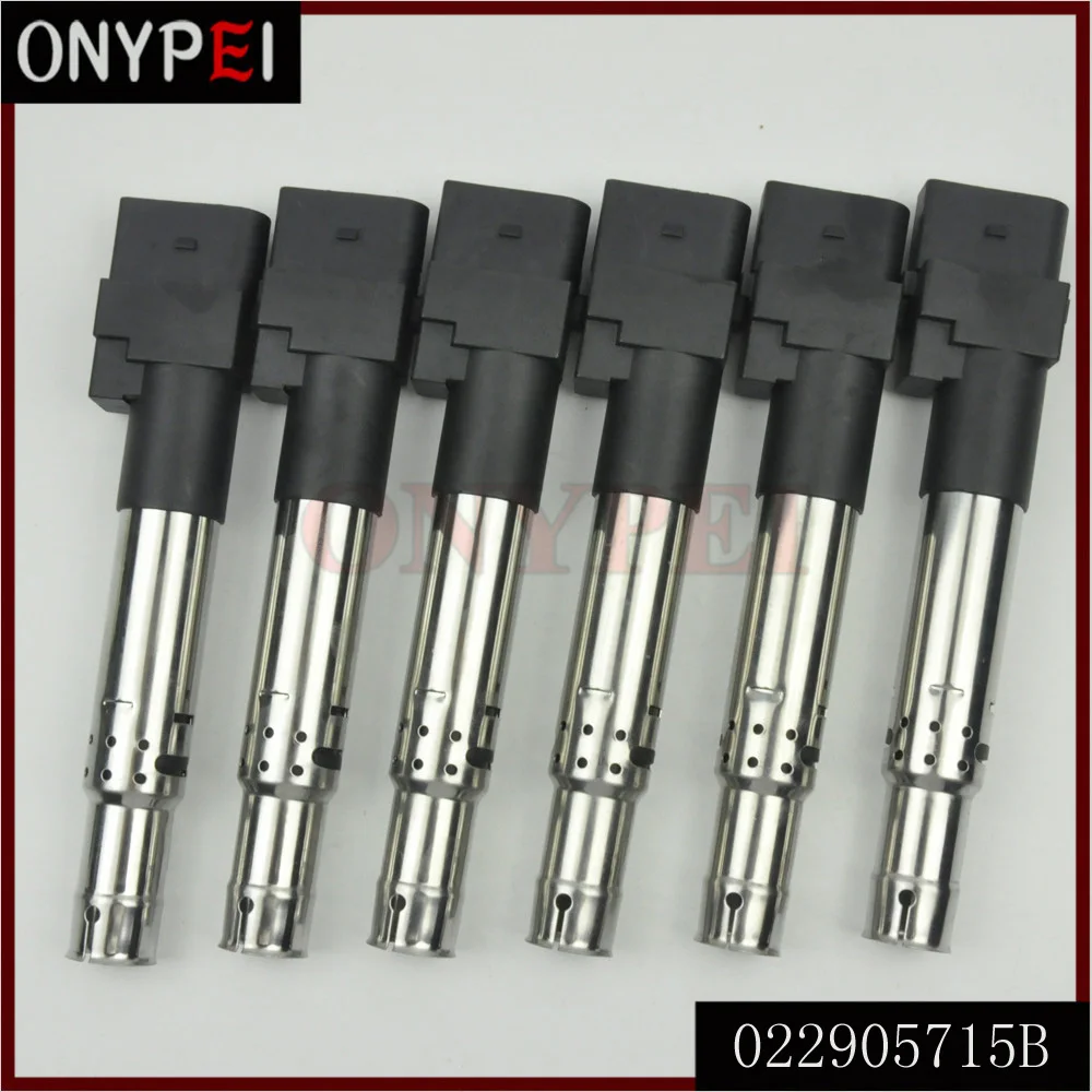 Катушка зажигания для EOS A3 TT Quattro 022 905 715 B 0222 b 95560210105 729 43003 244 6 шт.|Катушка зажигания|
