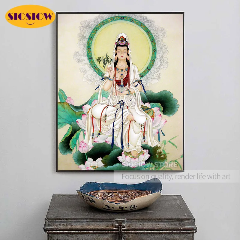 5D Сделай Сам религиозный бриллиант картины Будды Kwan Yin Bodhisattva полная дрель