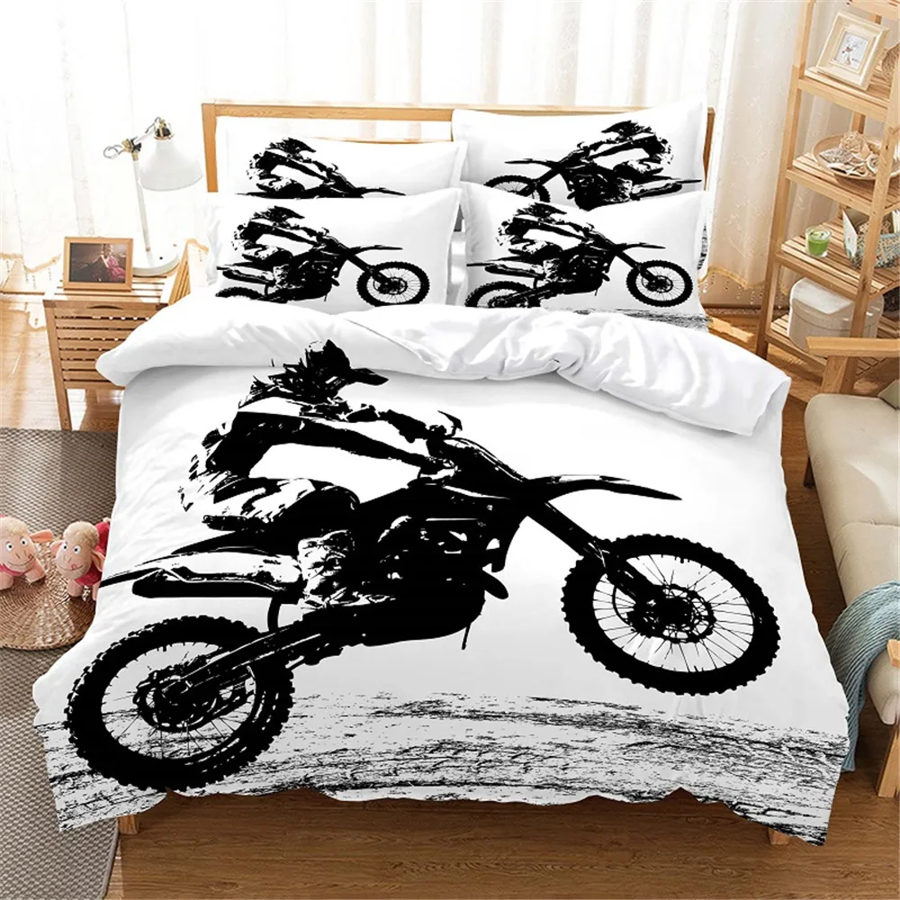 

3D Moto Bedding Set Queen Bedding Duvet Cover Set Bedding Set Bed Cover Cotton Queen Bedroom Bed Cover Set Bed Set Bedding