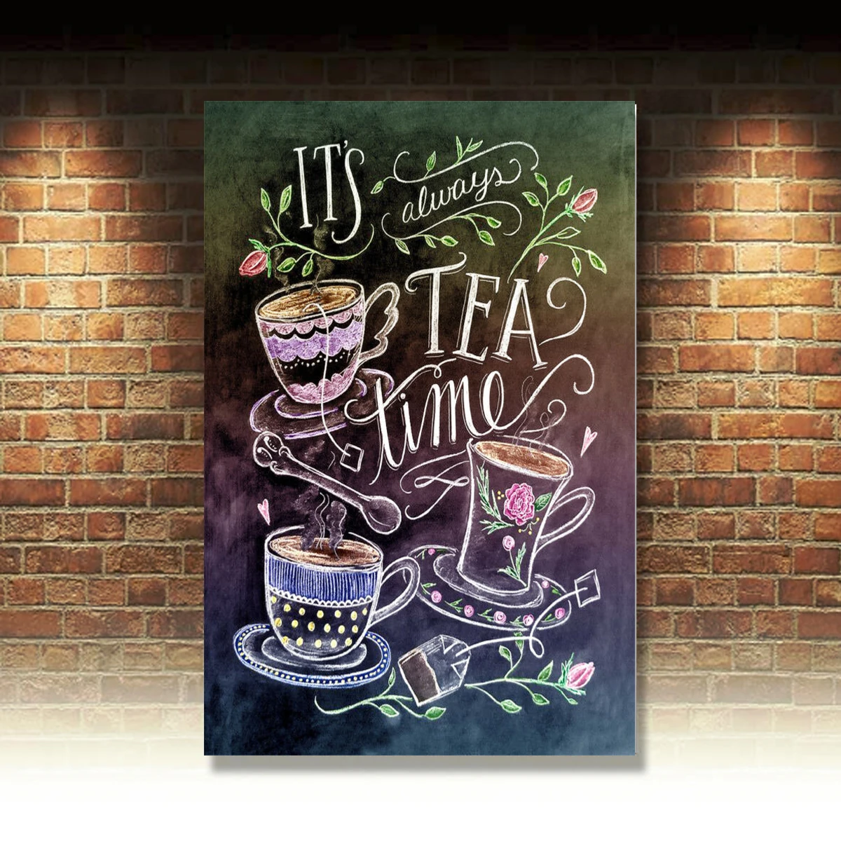 

It's Always Tea Time, Retro metal Aluminium Sign vintage / Man Cave