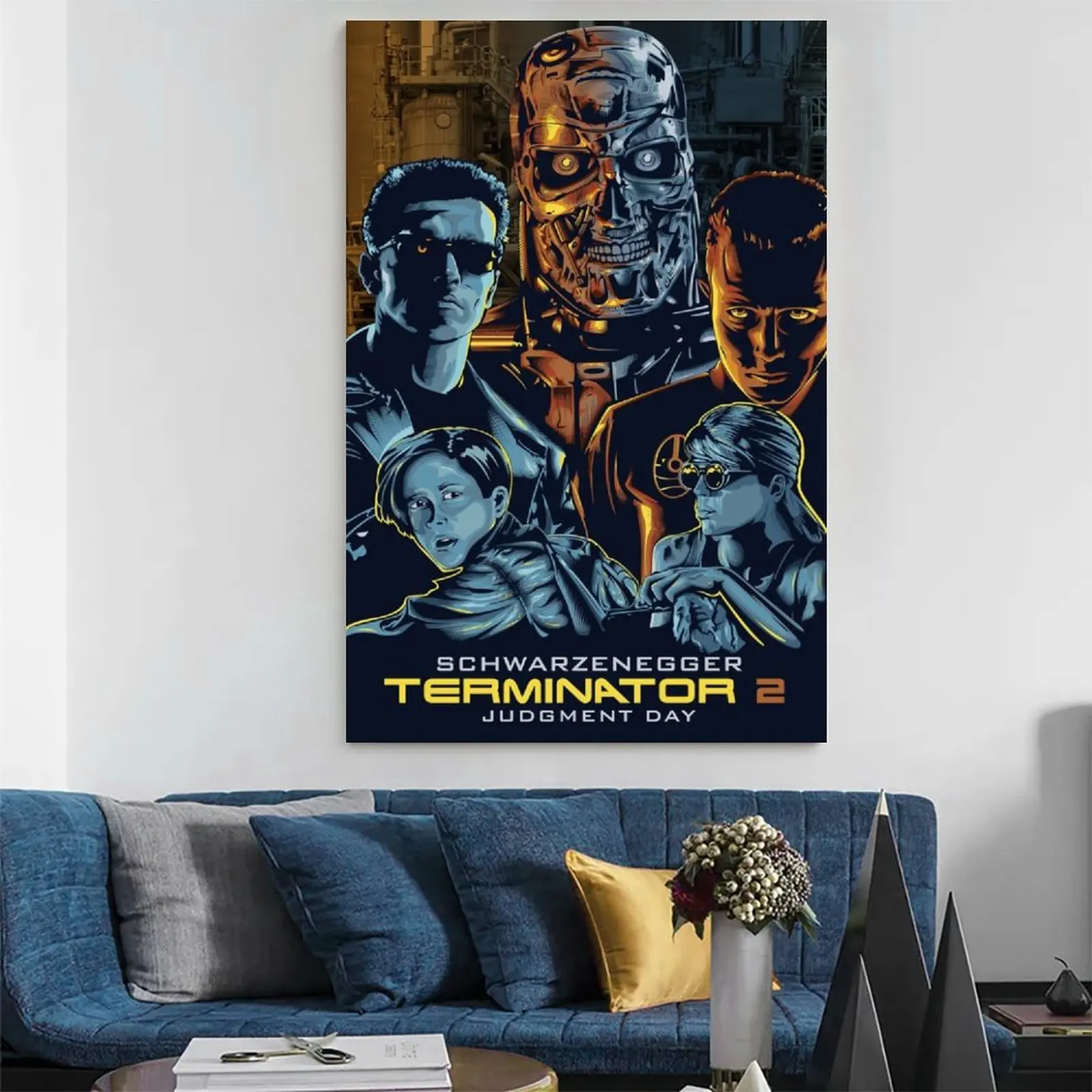 Плакат с изображением дня суждений (1991) Terminator 2 плакат на холсте Современные