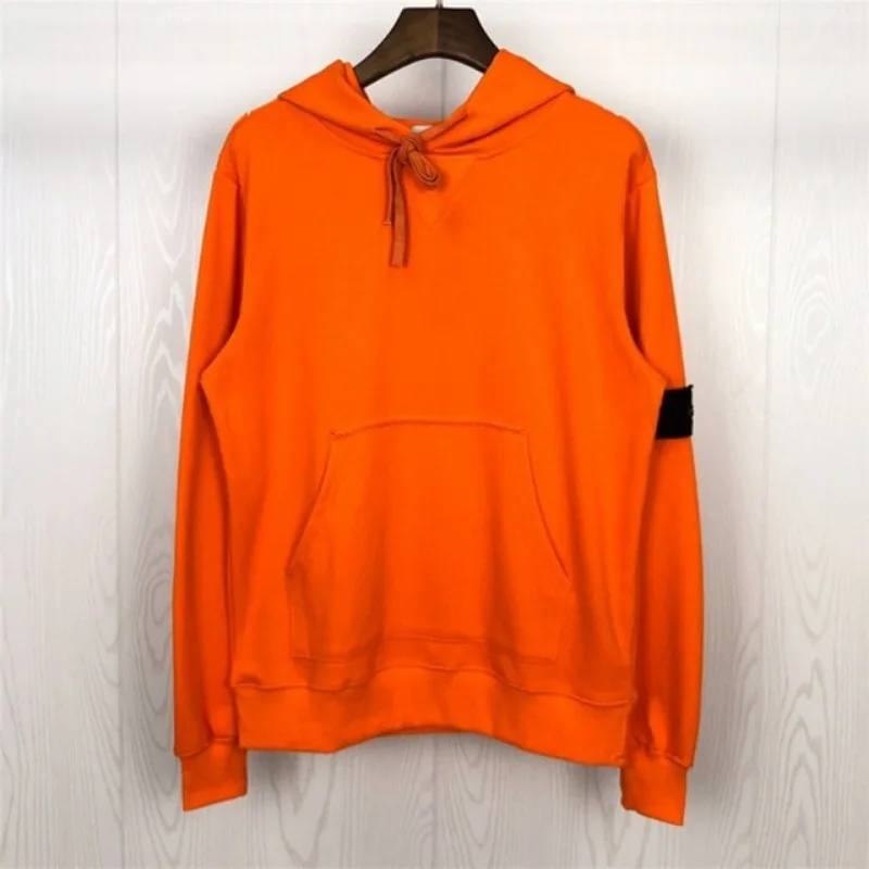 

Autumn Winter Couple Outfit Tops Compass Badge Hooded Men 100%Cotton Long Sportswear Fashion Sweatshirts Casual Streetwear Homme