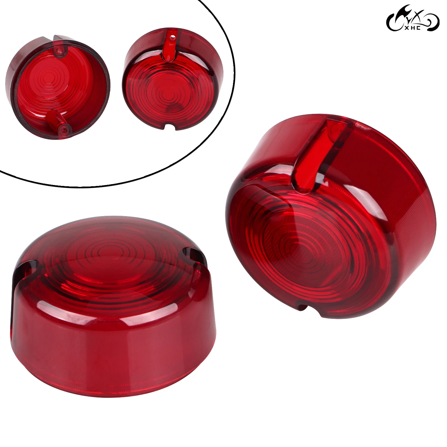 Motorcycle ABS Plastic Red Turn Signal Lens Cover For Harley Dyna FXR FXD FXRP Softail FXSTC FXST Sportster XLH883C XLH1200C | Автомобили