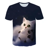 children summer short sleeve t shirts baby 3d cat t shirts animal t shirts boys t shirts unicorn tops for 4t 14years
