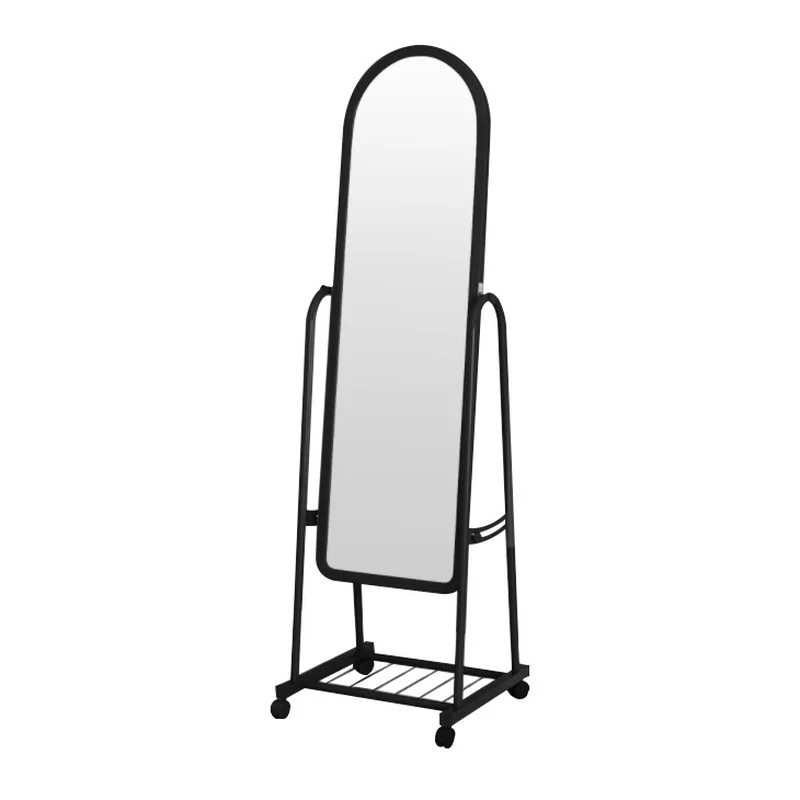

Hot Selling Modern Floor Mirror Standing with Wheel Household Floor Standing Mirror Fashion Latest Design Standing Mirror