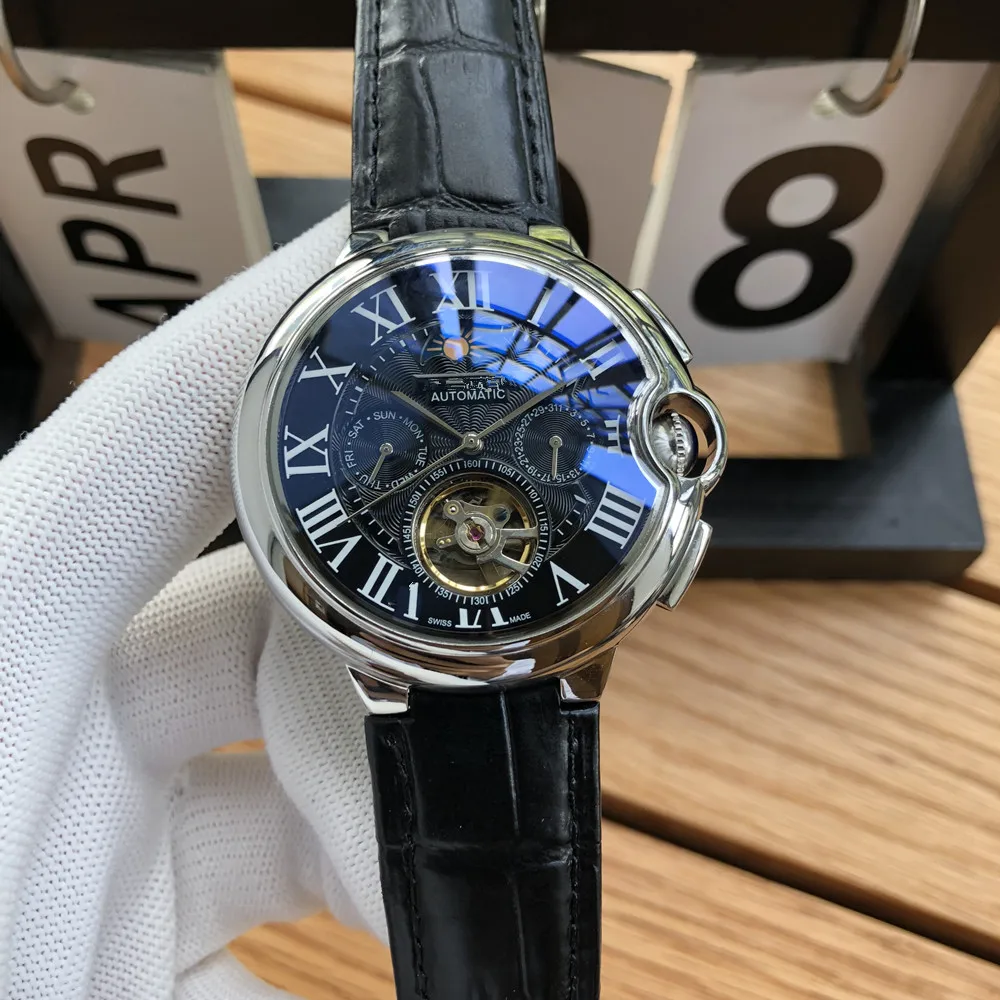 Часы наручные мужские автоматические брендовые Роскошные спортивные