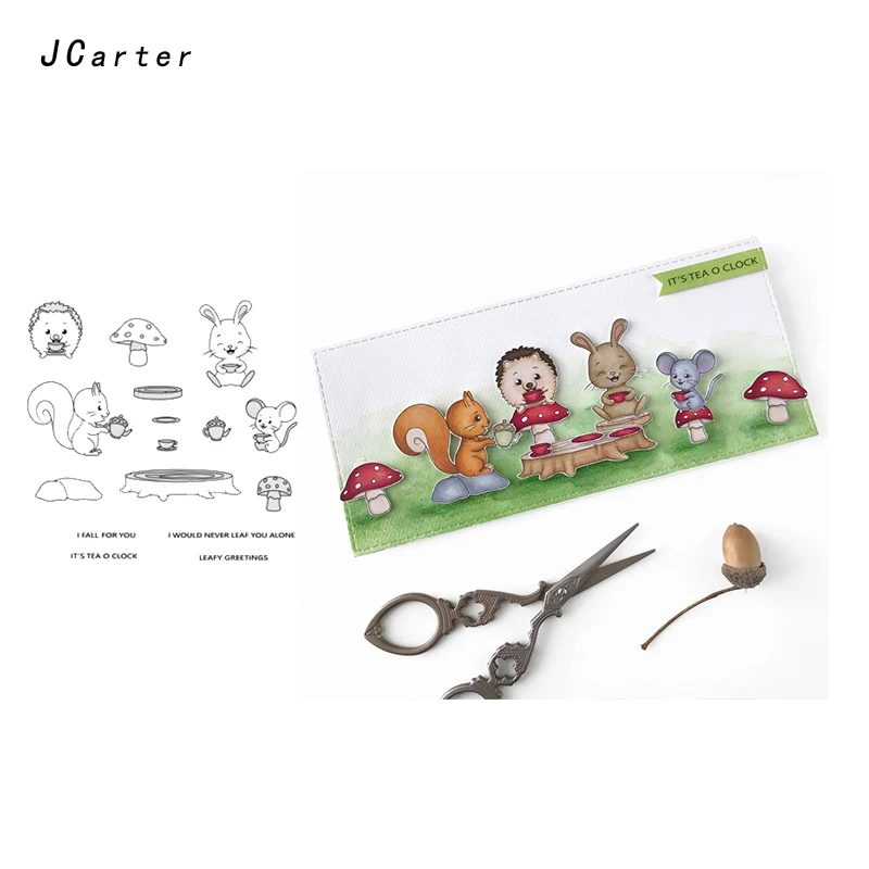 Jcarter прозрачные штампы для Picnic напиток пикника резиновый штамп Силиконовые печати трафарет альбом карты сделать лист украшения