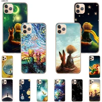 phone case for apple iphone 12 11 13 pro x xr xs max 7 8 plus 12mini se2020 the little prince starry sky tpu soft back cover