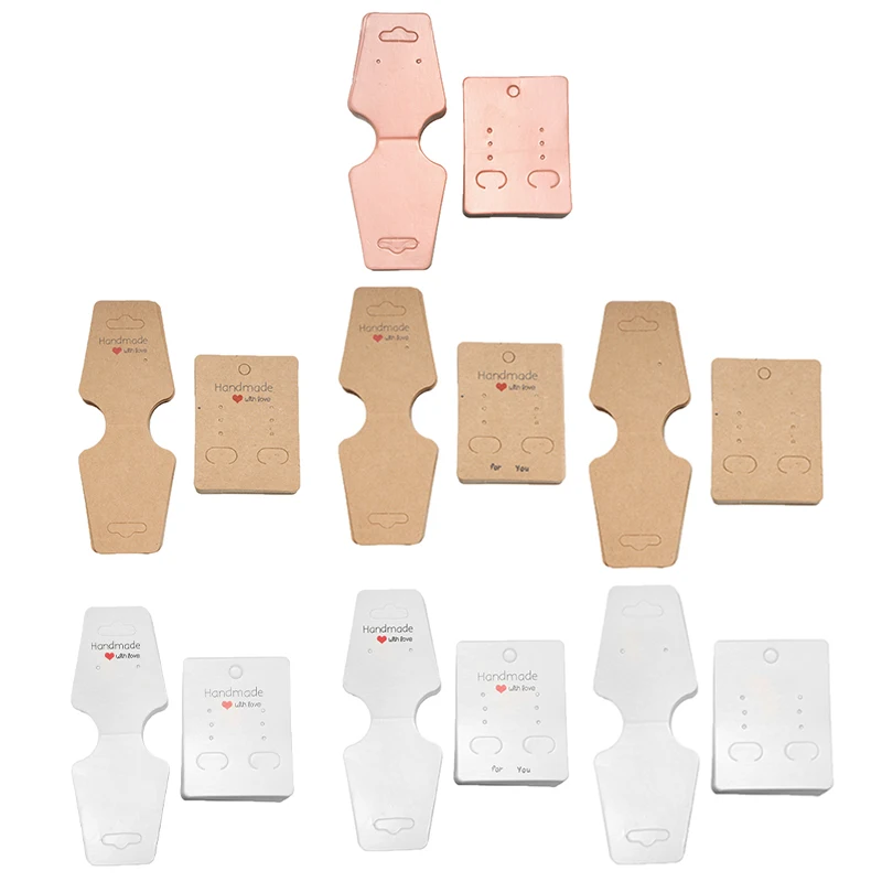 

100 шт./компл. складные серьги ручной работы из крафт-бумаги