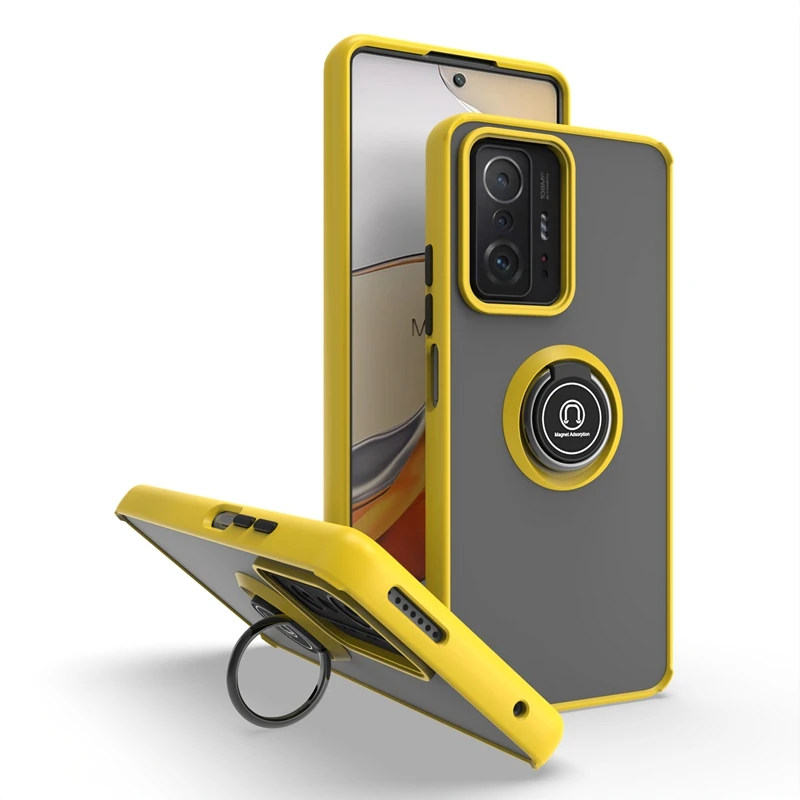 

Shockproof Protection Phone Case For Xiaomi 11 11T 11i 10 10S 10T Pro Lite Ultra Multifunction Magnetic Ring Bracket Back Cover
