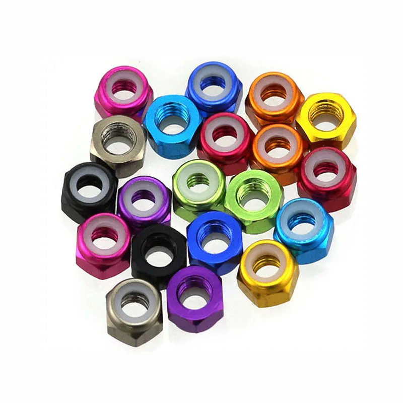 50 шт алюминиевый сплав m2 гайка