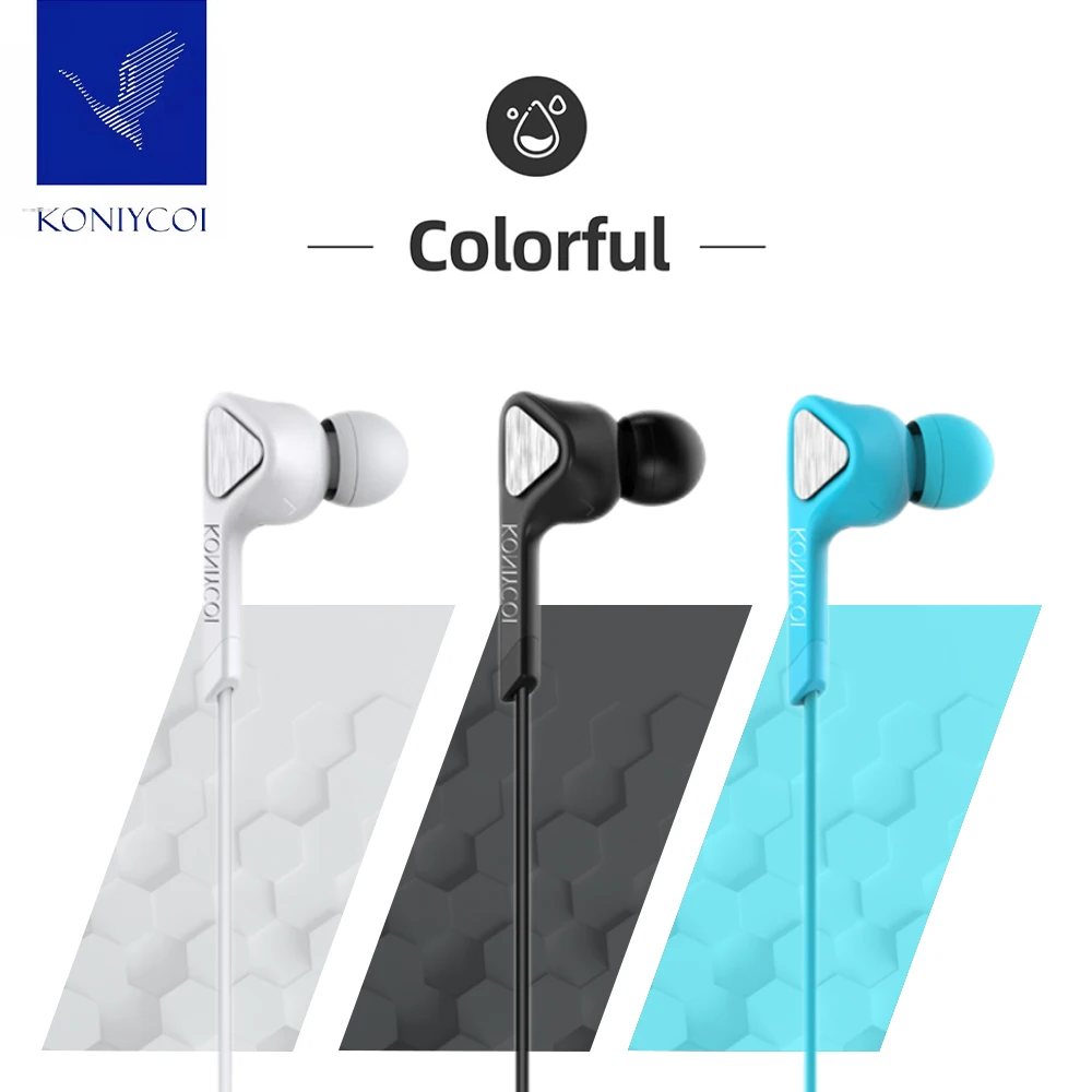 

Koniycoi SK7 Earphones Wired Headphones Bass Stereo Headset 9d Hifi Earbuds Sports Waterproof Headphones 3.5mm Free Shipping