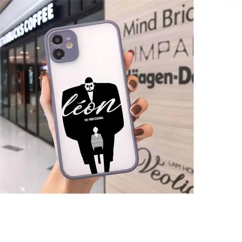 

Leon Phone Cases matte transparent For gray iPhone 7 8 x xs xr 11 12 pro plus max mini Clear Funda