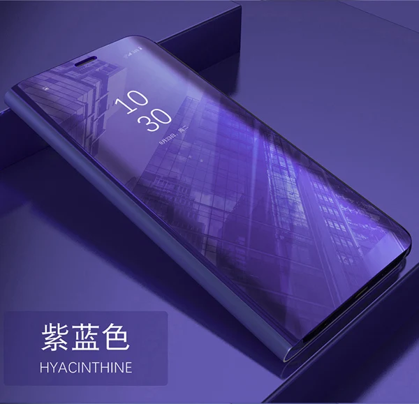 Purple Смарт mi rror флип чехол для mi Xiao mi A3 CC9 CC9E 9 9T Pro A2 8 SE Lite Max 3 Pocophone F1 чехол для телефона - Цвет: Purple