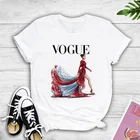 Футболка женская в стиле Харадзюку, милая рубашка принцессы ульзан для девочек, модный топ в стиле 90-х, женская футболка с эстетическим графическим принтом и гранж