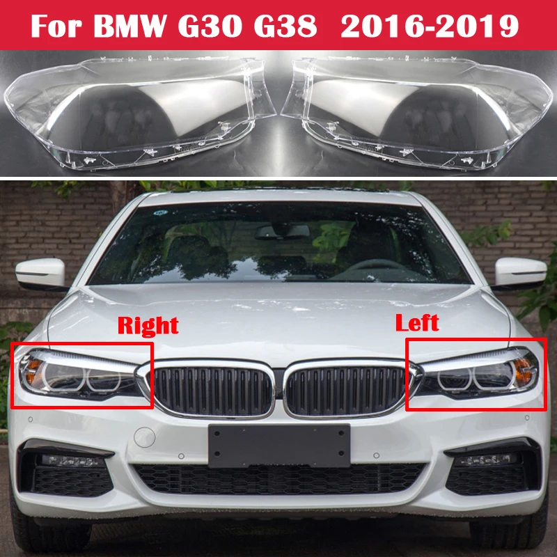 Крышки передних фар для BMW 5 Series G30 G38 525i 530i 540i 2016-2019 | Колпаки ламп