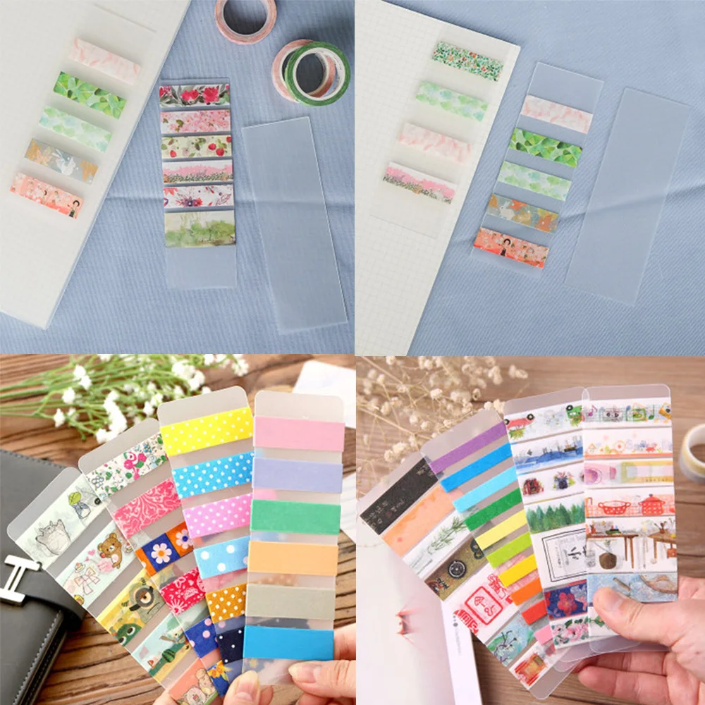 5 шт./лот DIY Kawaii матовая ПВХ лента отдельные карты прекрасная прозрачная