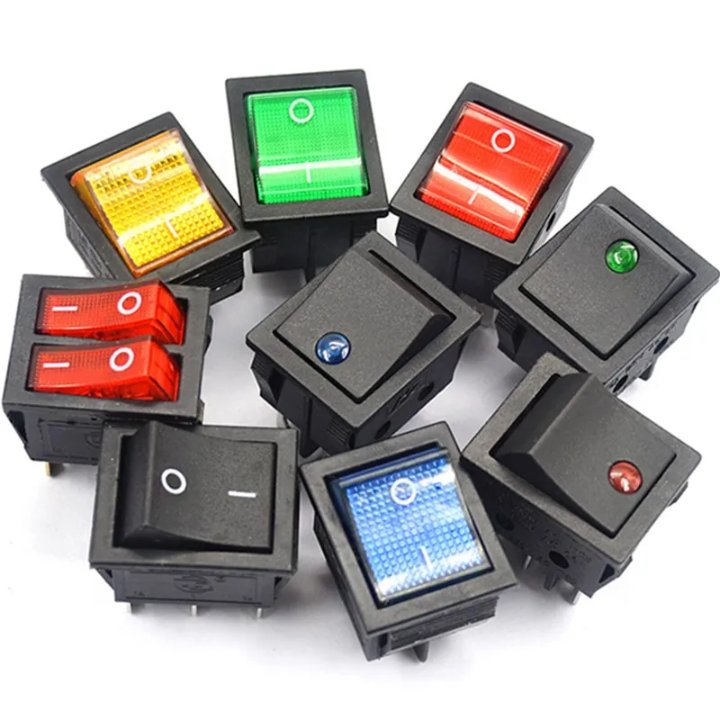 Новый фиксирующий мгновенный клавишный переключатель KCD4 выключатель питания 4