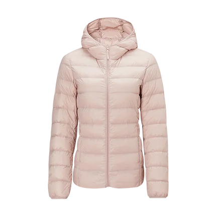 Pink Hooded Xiaomi Yeation, женский пуховик, ультра-светильник, тонкий, новинка, Осень-зима, тонкий, короткий, теплый, белый, утиный пух, пальто, женская верхняя одежда - Цвет: Pink Hooded