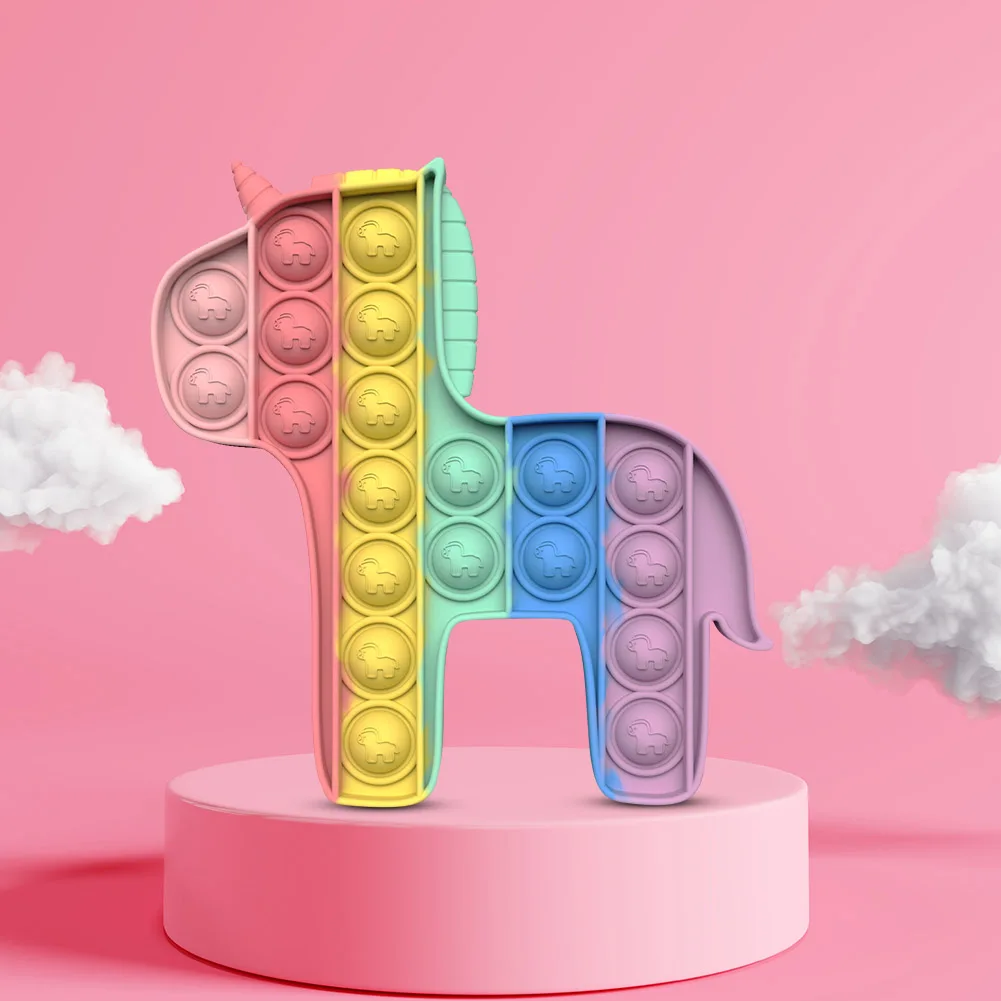 

Simple Dimple Toys Silicone Pony Push Bubble Board Autism Toy Kids Sensory Educational Tool Stress Relief for Kid