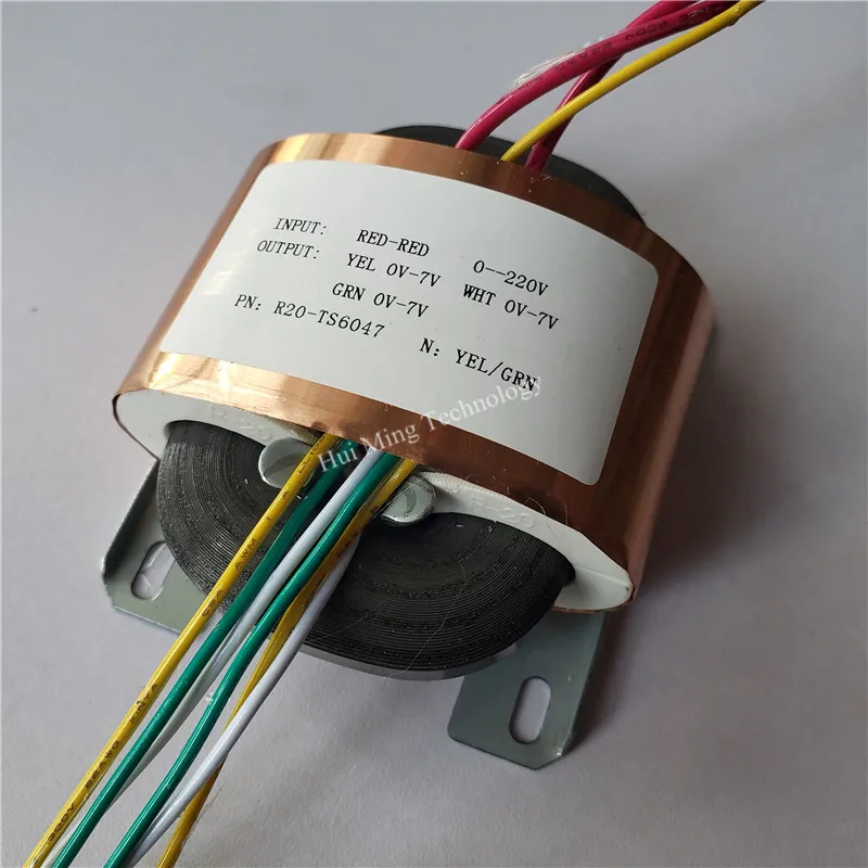 Трансформатор R Core R20 7 в 220 А а под заказ трансформатор вход 30 ВА медный щит